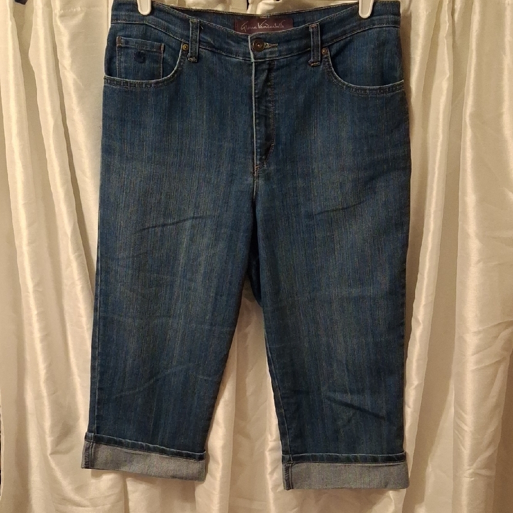 Gloria Vanderbilt Blue Denim Crop Pants 10 💓💓💓💓